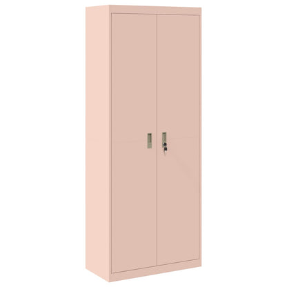 vidaXL Storage Cabinet Pink 80 x 40 x200 cm Steel