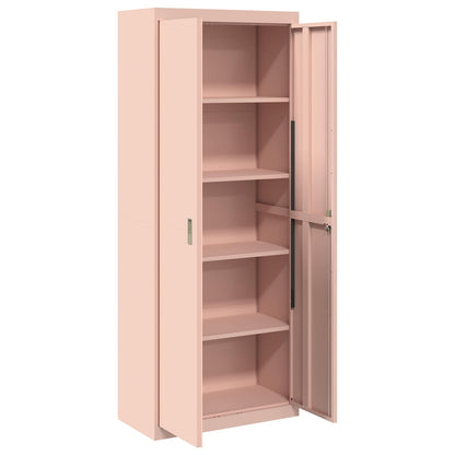 vidaXL Storage Cabinet Pink 80 x 40 x200 cm Steel