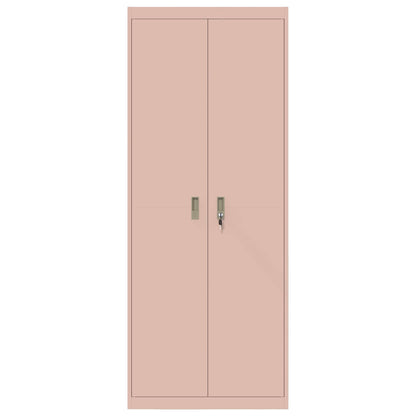 vidaXL Storage Cabinet Pink 80 x 40 x200 cm Steel