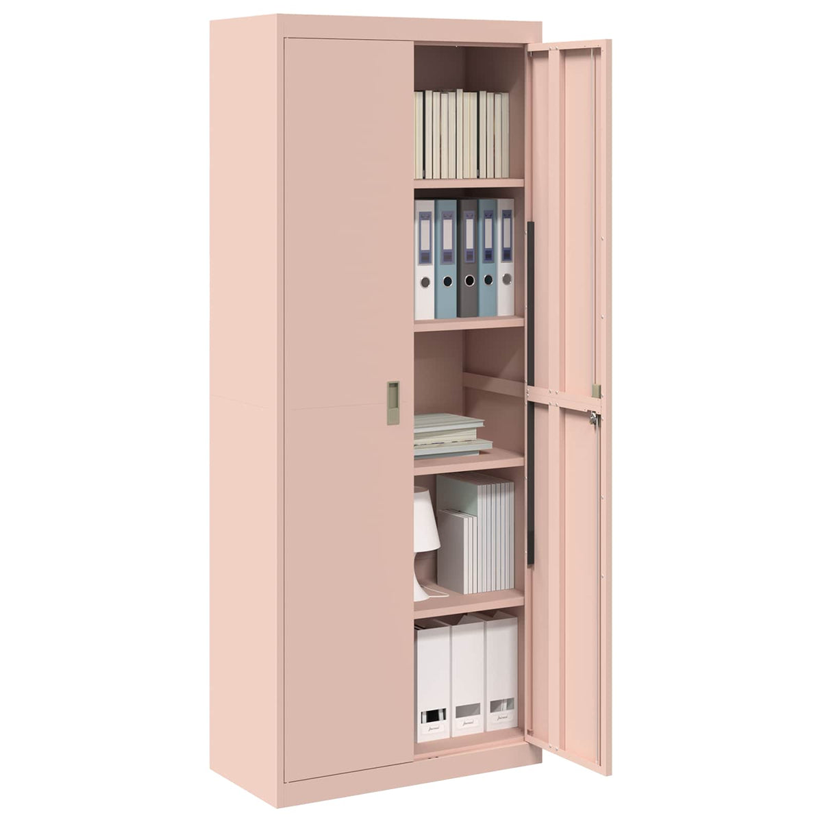 vidaXL Storage Cabinet Pink 80 x 40 x200 cm Steel