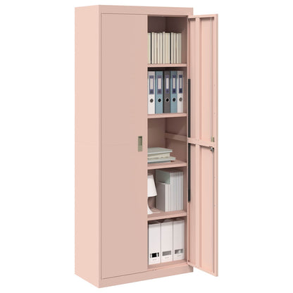 vidaXL Storage Cabinet Pink 80 x 40 x200 cm Steel