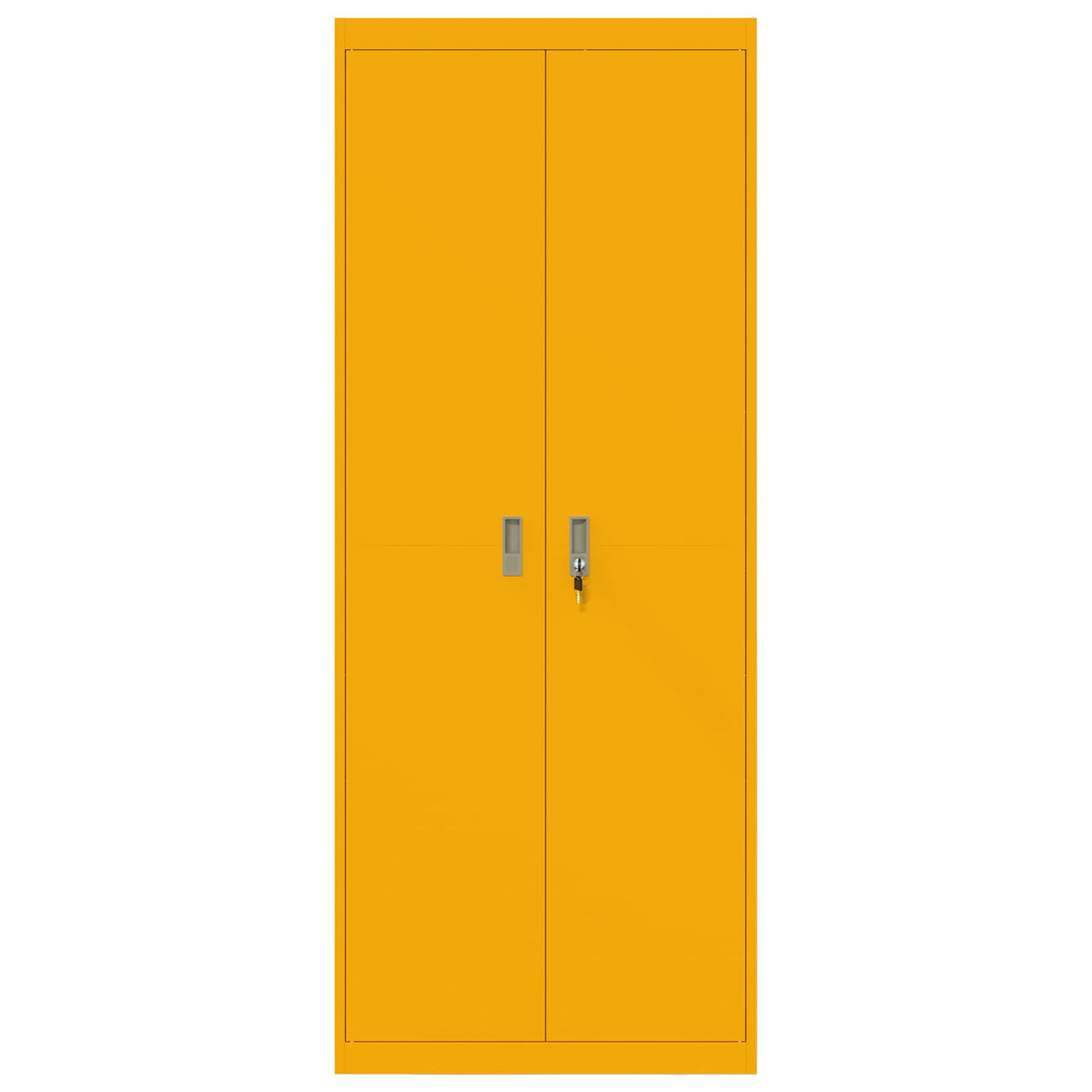 vidaXL Storage Cabinet Mustard Yellow 80 x 40 x200 cm Steel