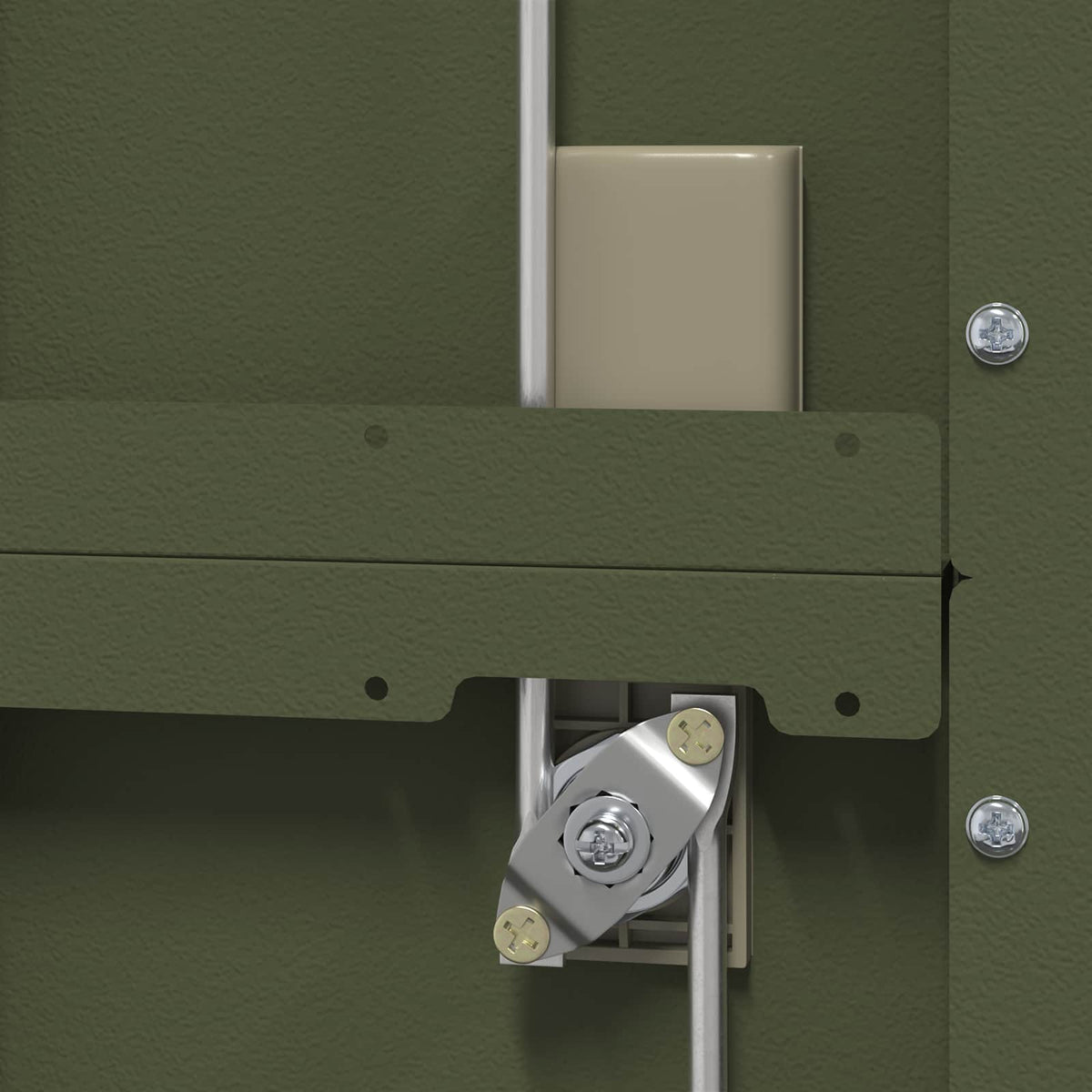vidaXL Storage Cabinet Olive Green 80 x 40 x200 cm Steel