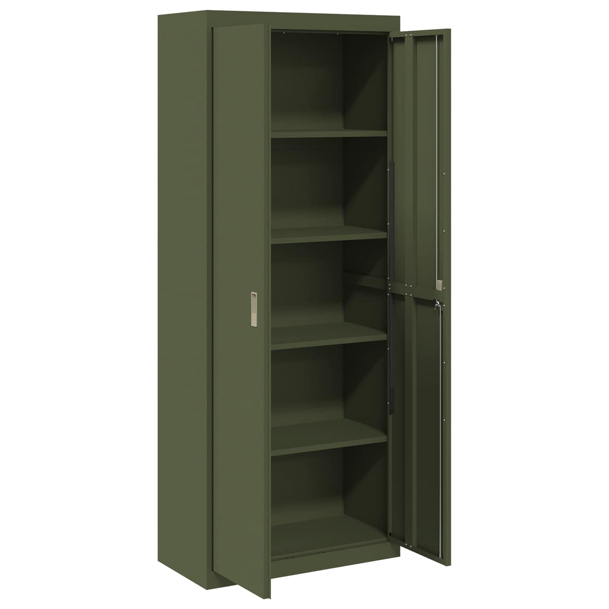 vidaXL Storage Cabinet Olive Green 80 x 40 x200 cm Steel