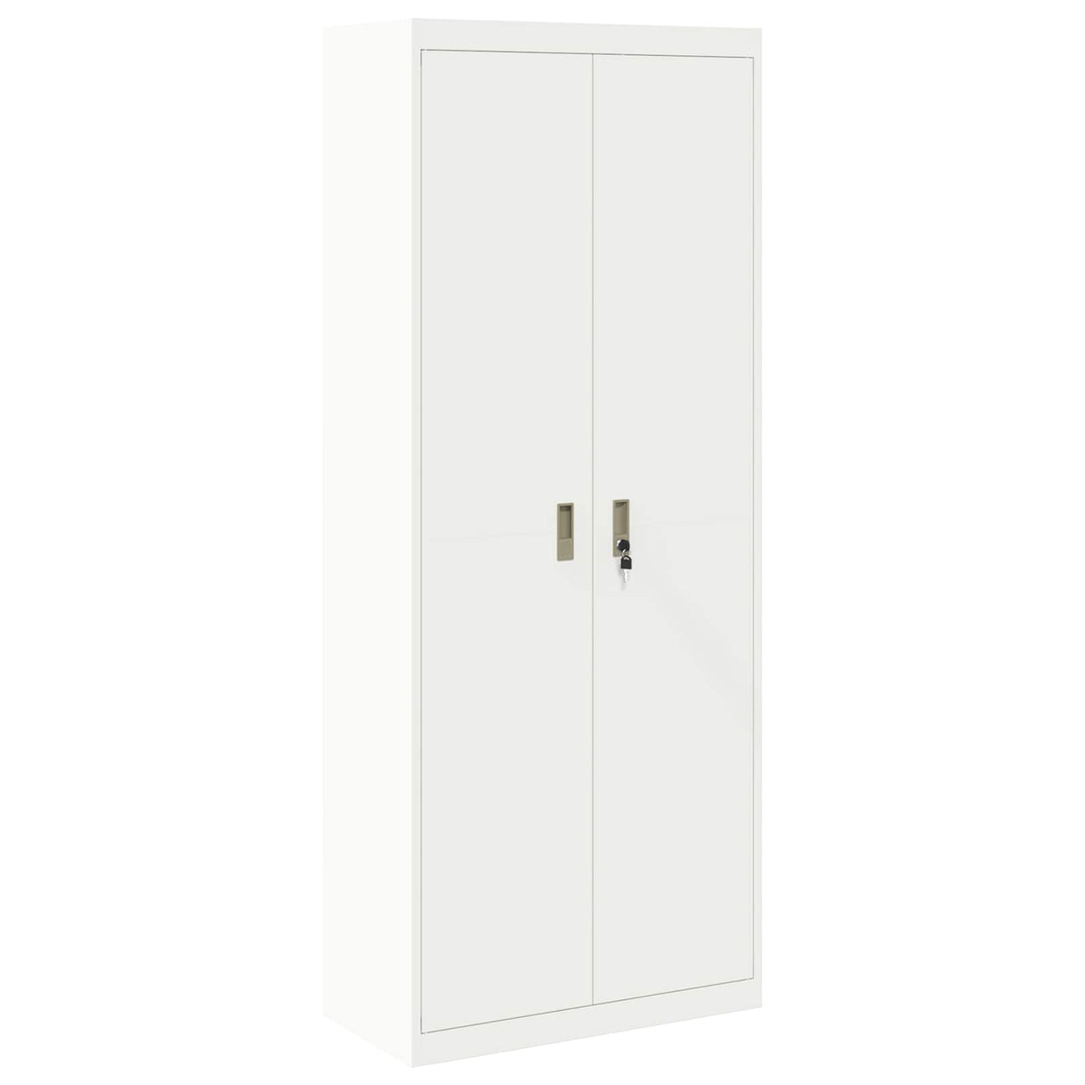 vidaXL Storage Cabinet White 80 x 40 x200 cm Steel