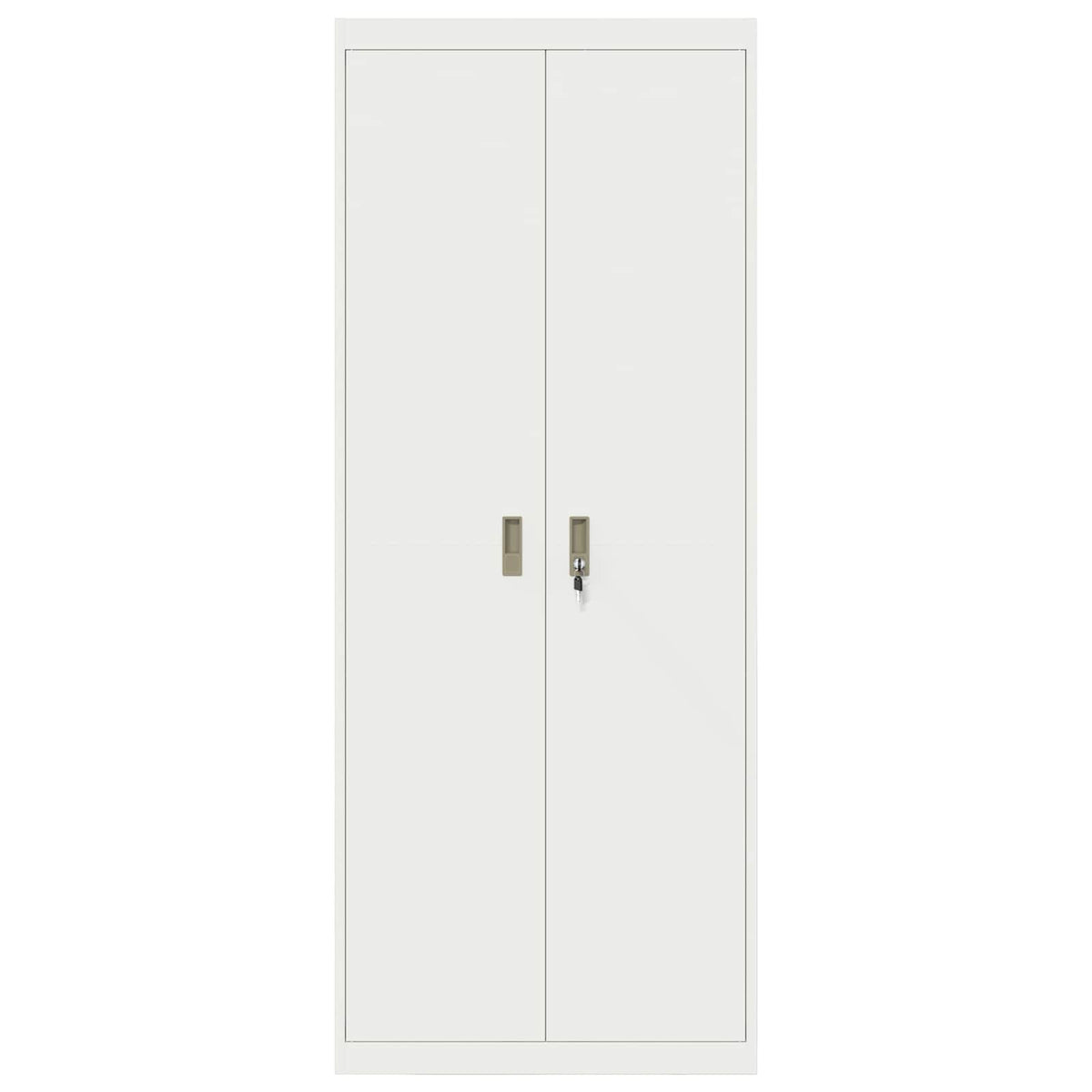 vidaXL Storage Cabinet White 80 x 40 x200 cm Steel