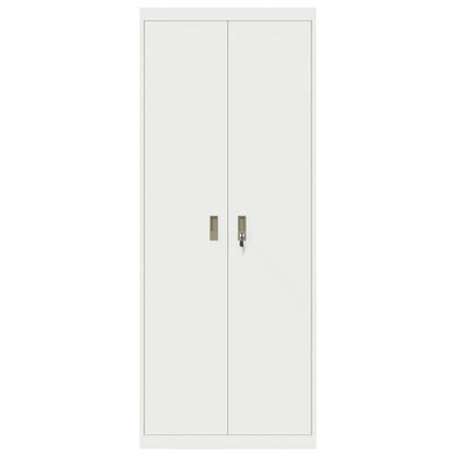 vidaXL Storage Cabinet White 80 x 40 x200 cm Steel