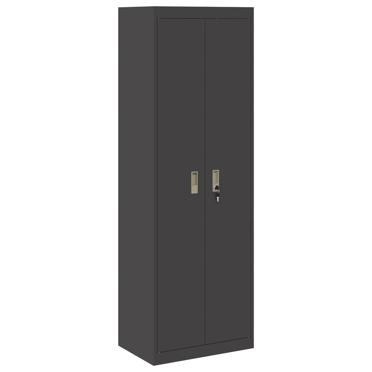 vidaXL Storage Cabinet Black 60 x 40 x180 cm Steel