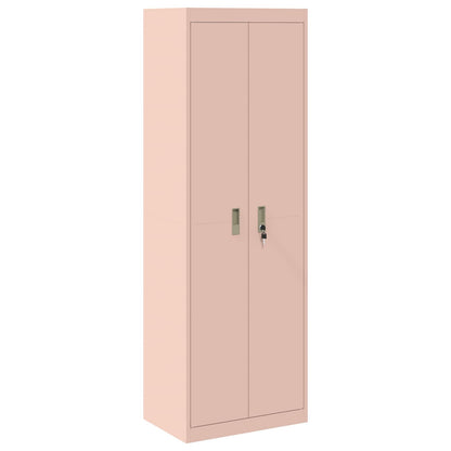 vidaXL Storage Cabinet Pink 60 x 40 x180 cm Steel