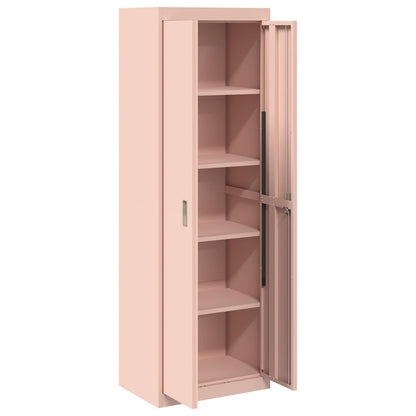 vidaXL Storage Cabinet Pink 60 x 40 x180 cm Steel