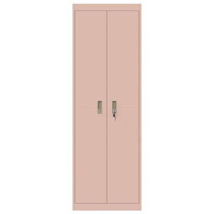 vidaXL Storage Cabinet Pink 60 x 40 x180 cm Steel