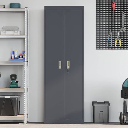 vidaXL Storage Cabinet Anthracite 60 x 40 x180 cm Steel