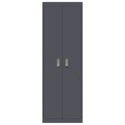 vidaXL Storage Cabinet Anthracite 60 x 40 x180 cm Steel