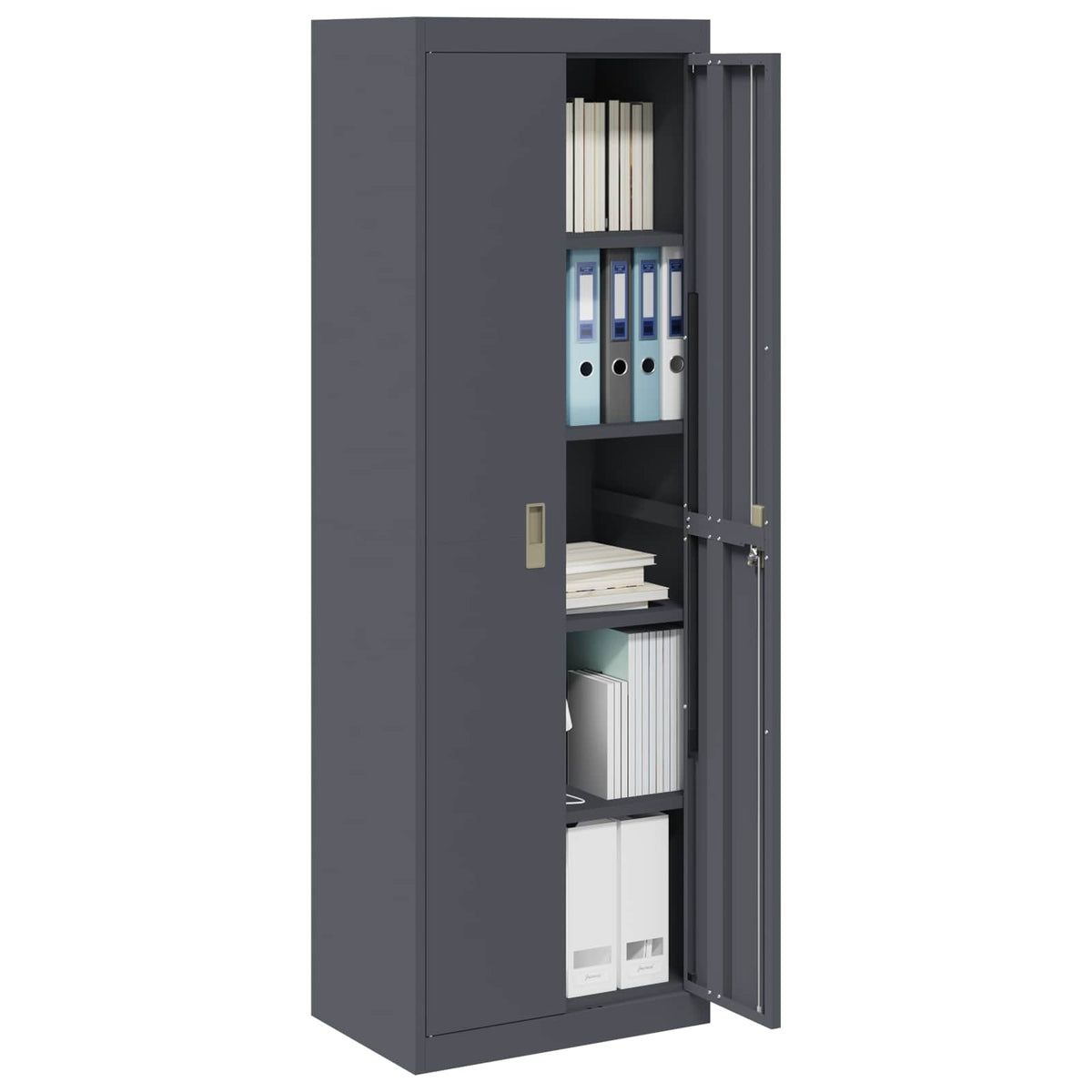 vidaXL Storage Cabinet Anthracite 60 x 40 x180 cm Steel