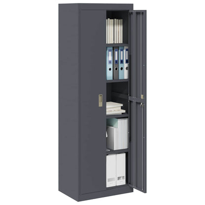 vidaXL Storage Cabinet Anthracite 60 x 40 x180 cm Steel