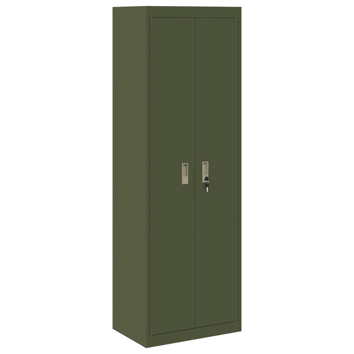 vidaXL Storage Cabinet Olive Green 60 x 40 x180 cm Steel