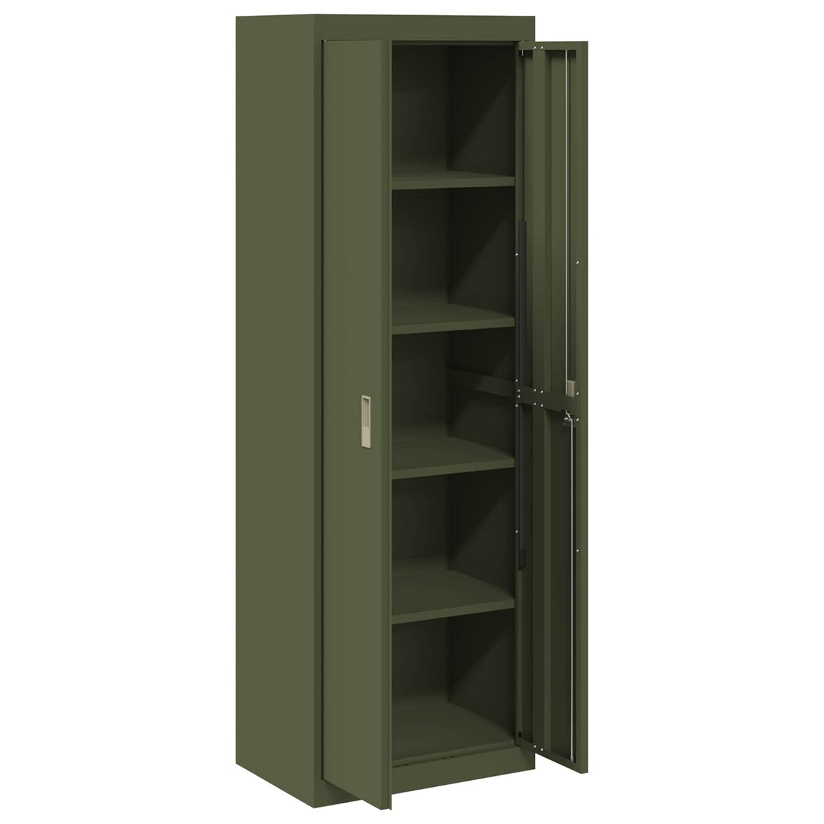 vidaXL Storage Cabinet Olive Green 60 x 40 x180 cm Steel