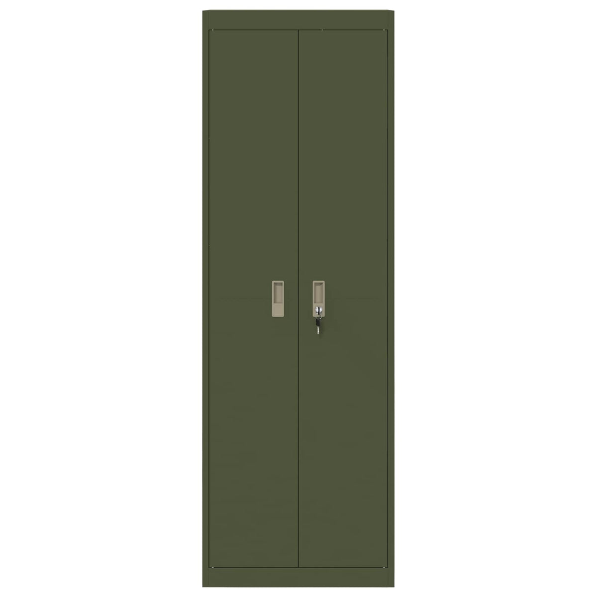vidaXL Storage Cabinet Olive Green 60 x 40 x180 cm Steel