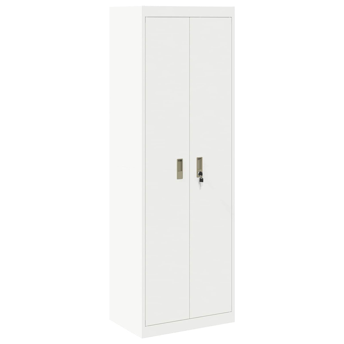 vidaXL Storage Cabinet White 60 x 40 x180 cm Steel