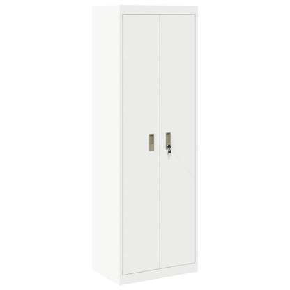 vidaXL Storage Cabinet White 60 x 40 x180 cm Steel