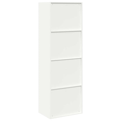 vidaXL Storage Cabinet White 60 x 40 x180 cm Steel