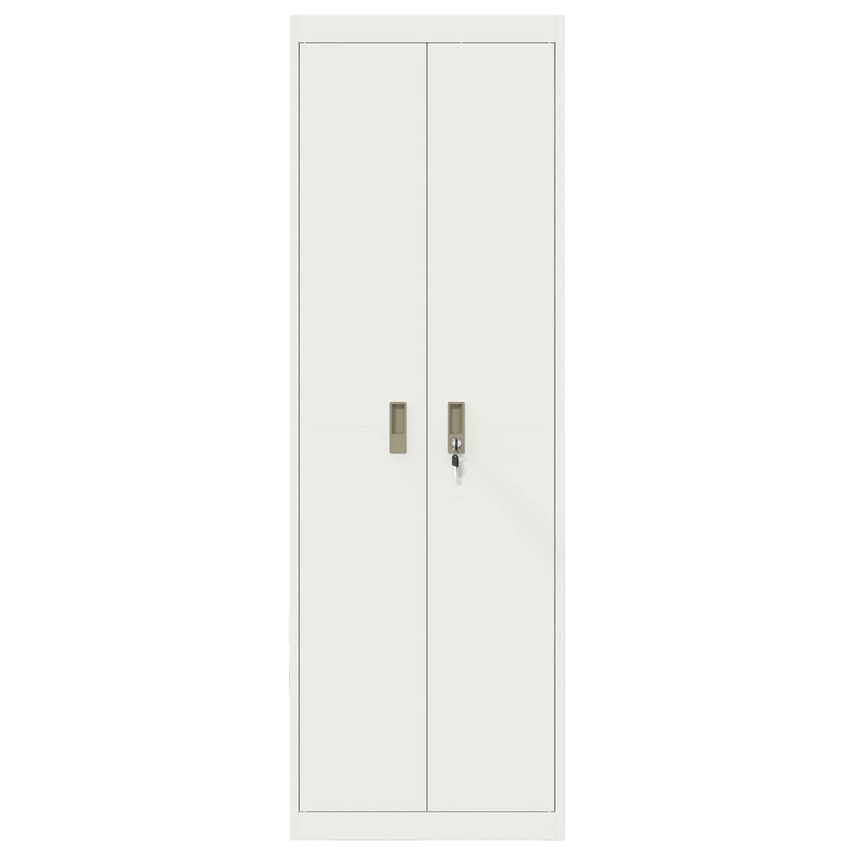 vidaXL Storage Cabinet White 60 x 40 x180 cm Steel