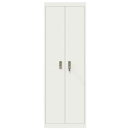 vidaXL Storage Cabinet White 60 x 40 x180 cm Steel