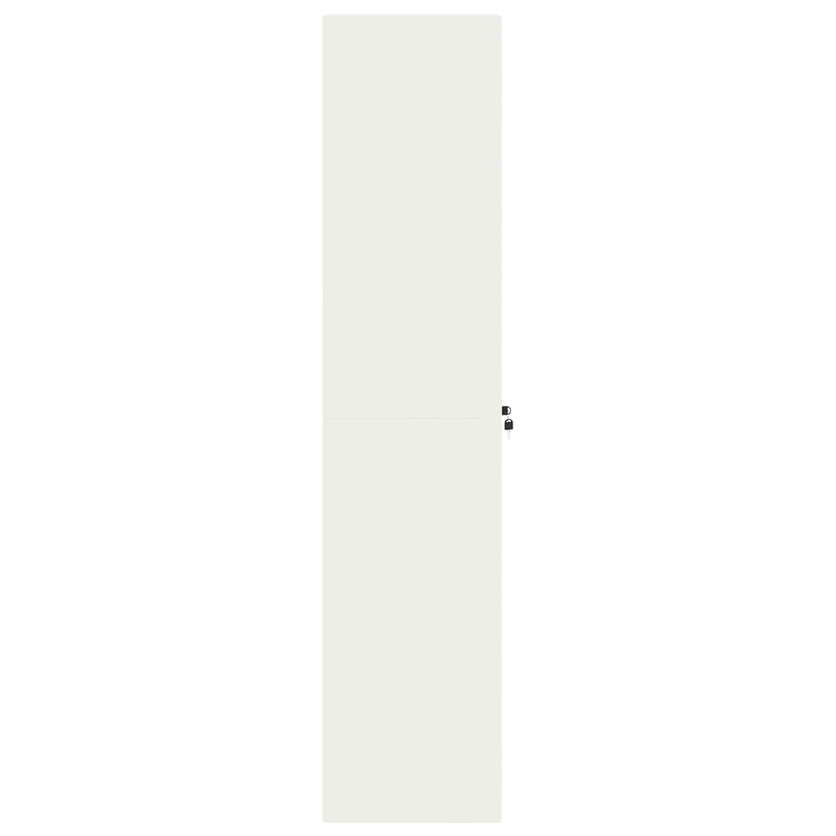 vidaXL Storage Cabinet White 60 x 40 x180 cm Steel