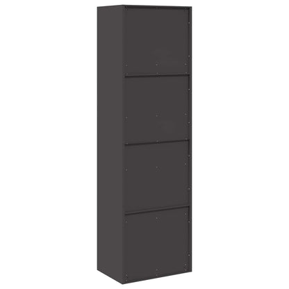 vidaXL Storage Cabinet Black 60 x 40 x200 cm Steel