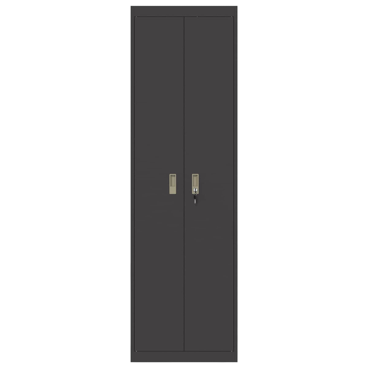 vidaXL Storage Cabinet Black 60 x 40 x200 cm Steel