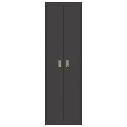 vidaXL Storage Cabinet Black 60 x 40 x200 cm Steel