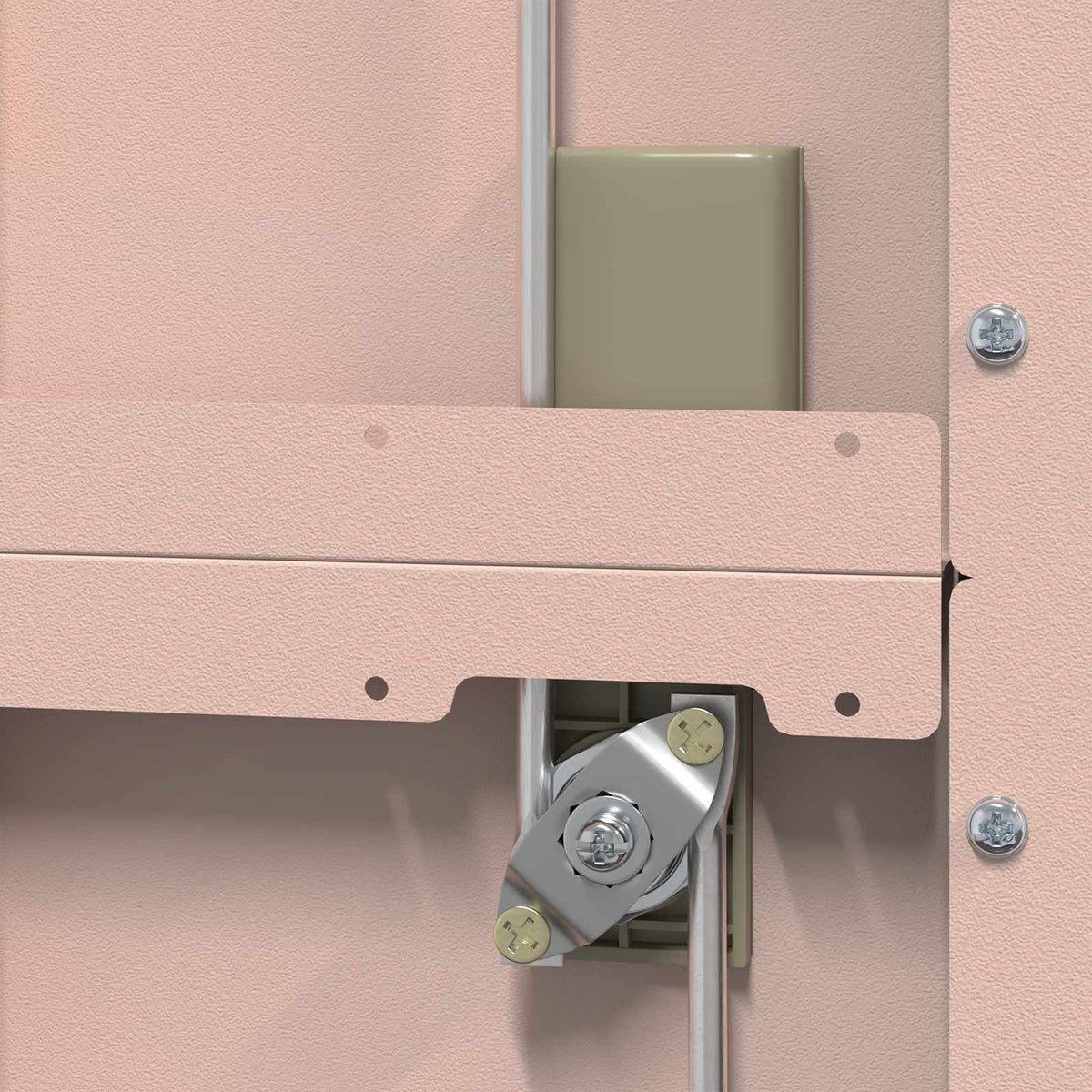 vidaXL Storage Cabinet Pink 60 x 40 x200 cm Steel