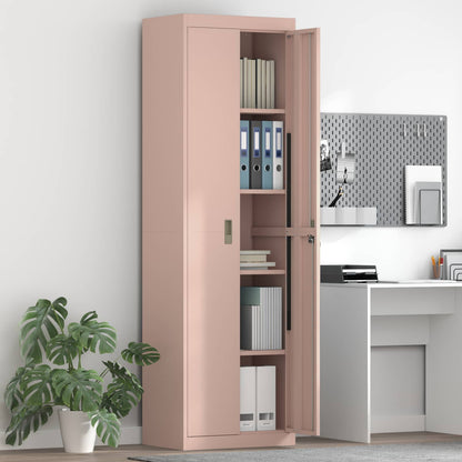 vidaXL Storage Cabinet Pink 60 x 40 x200 cm Steel