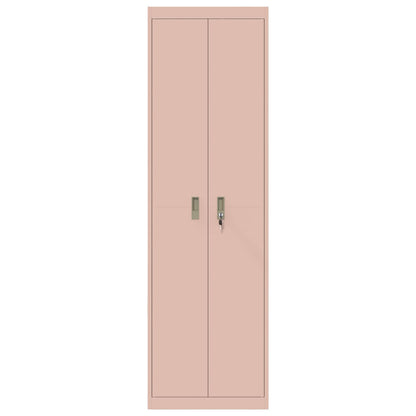 vidaXL Storage Cabinet Pink 60 x 40 x200 cm Steel