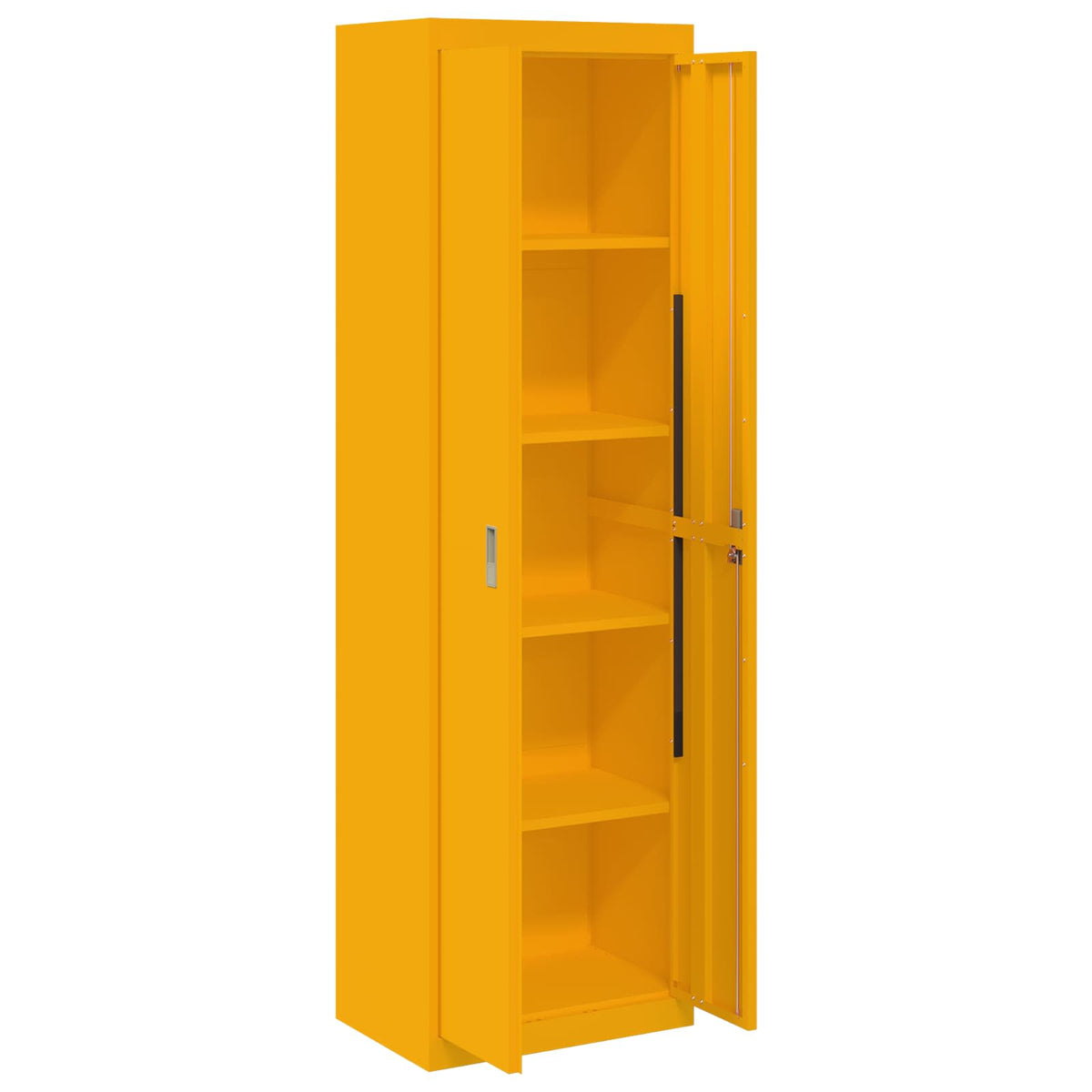 vidaXL Storage Cabinet Mustard Yellow 60 x 40 x200 cm Steel