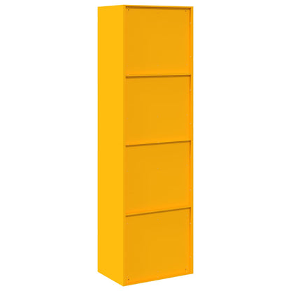 vidaXL Storage Cabinet Mustard Yellow 60 x 40 x200 cm Steel