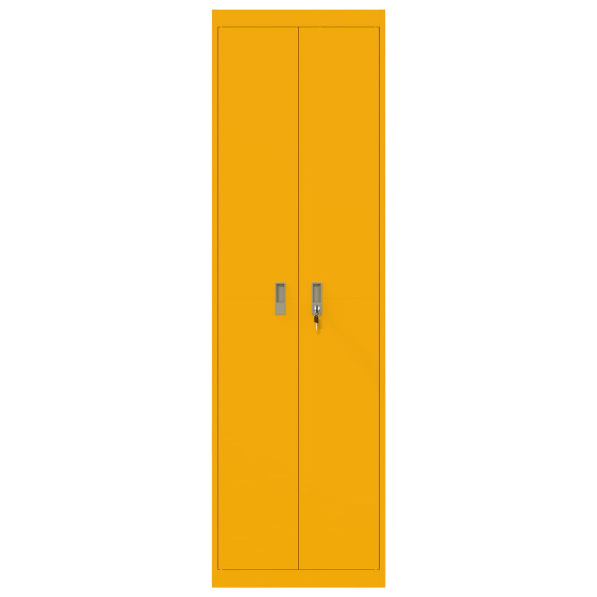 vidaXL Storage Cabinet Mustard Yellow 60 x 40 x200 cm Steel