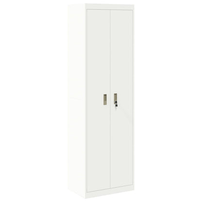 vidaXL Storage Cabinet White 60 x 40 x200 cm Steel