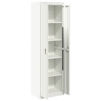 vidaXL Storage Cabinet White 60 x 40 x200 cm Steel