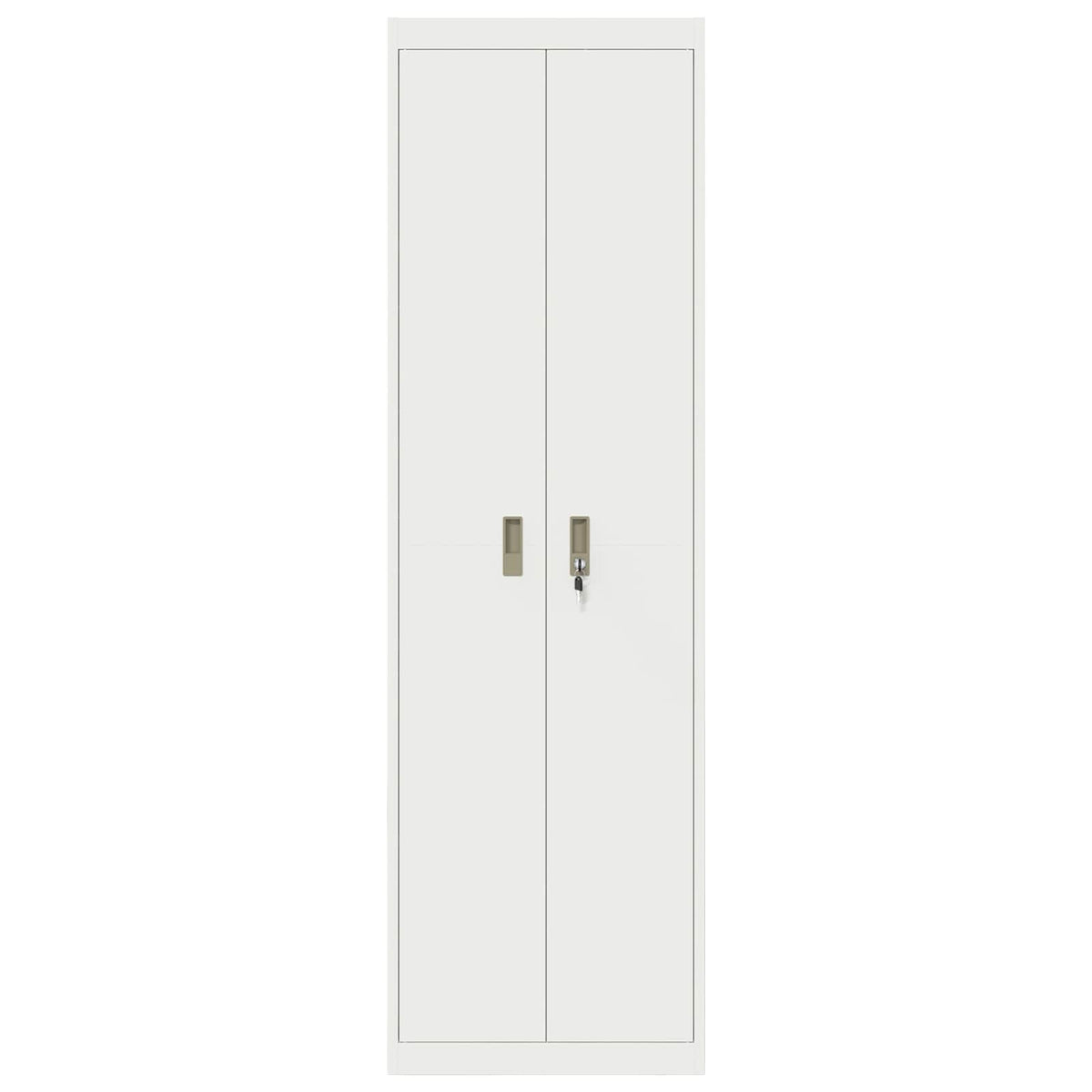 vidaXL Storage Cabinet White 60 x 40 x200 cm Steel