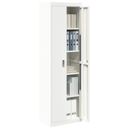 vidaXL Storage Cabinet White 60 x 40 x200 cm Steel