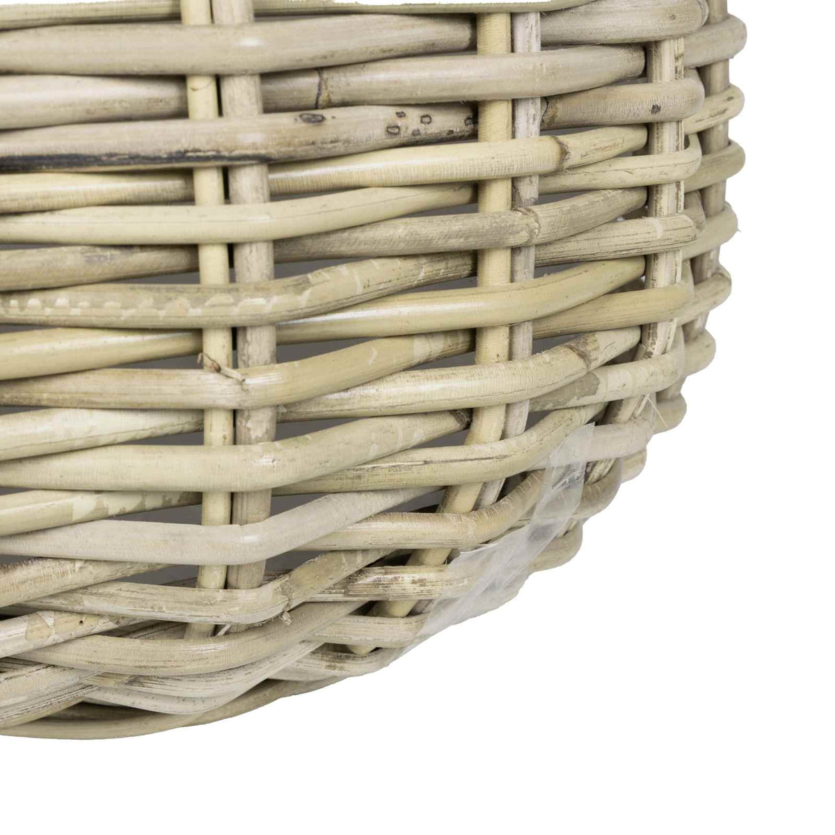 vidaXL Planter Basket GENDT 2 pcs Natural Grey Kubu Rattan
