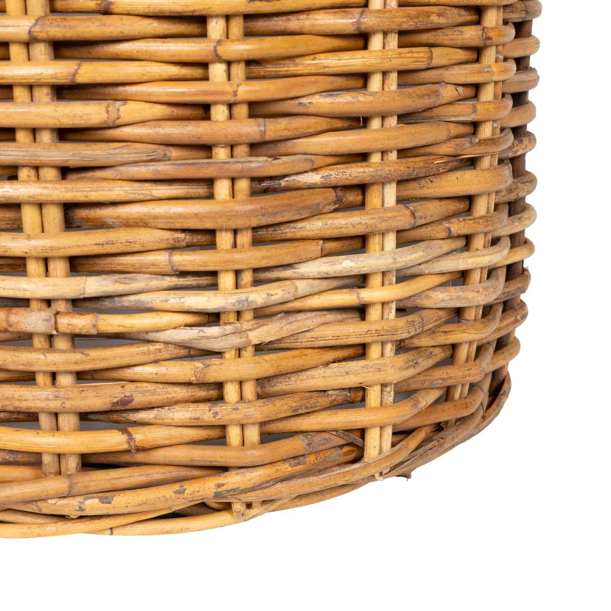 vidaXL Planter Basket GENDT 3 pcs Natural Brown Kubu Rattan