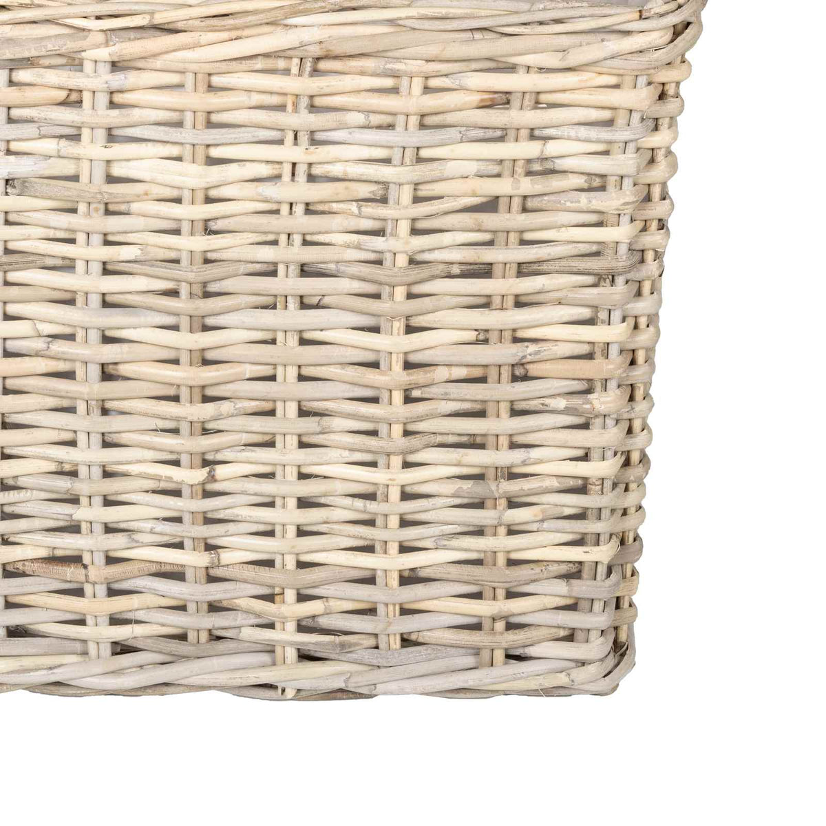 vidaXL Planter Basket GENDT 2 pcs Natural Grey Kubu Rattan
