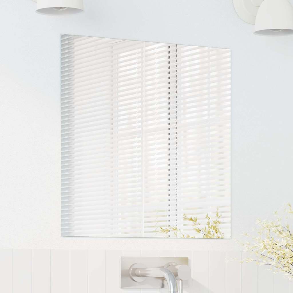 vidaXL Wall Mirror Square 50 x 50 cm Tempered Glass