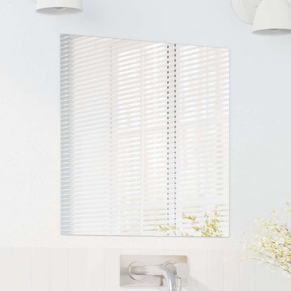 vidaXL Wall Mirror Square 50 x 50 cm Tempered Glass