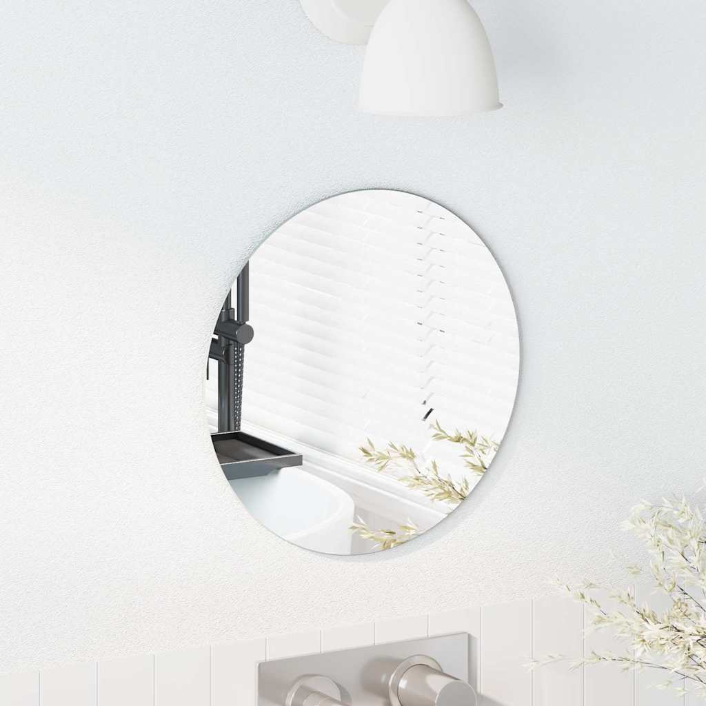 vidaXL Wall Mirror Round Ø 30 cm Tempered Glass