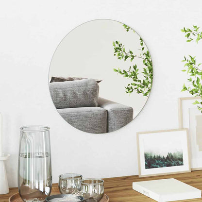 vidaXL Wall Mirror Round Ø 40 cm Tempered Glass