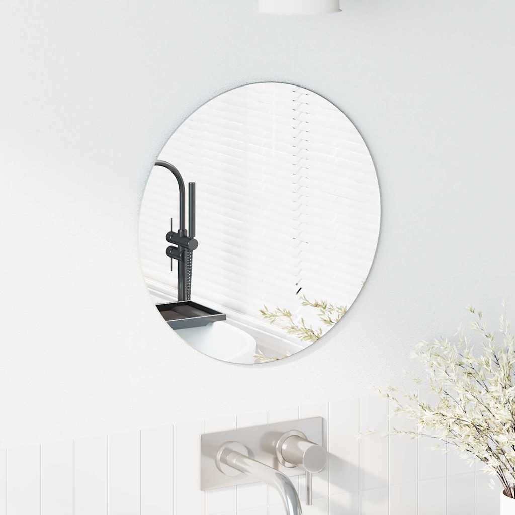 vidaXL Wall Mirror Round Ø 40 cm Tempered Glass