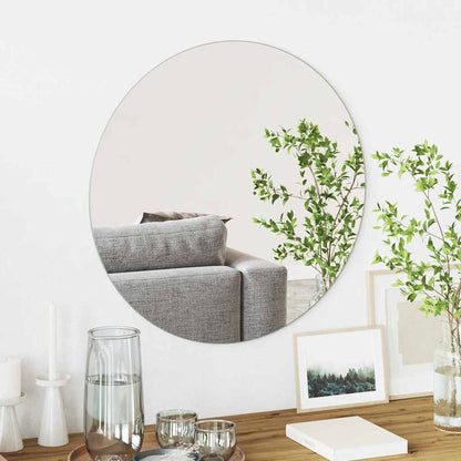 vidaXL Wall Mirror Round Ø 60 cm Tempered Glass